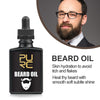 “Beard Growth Liquid dropper bottle with natural botanicals”
