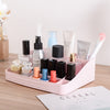 Skincare Organizer with Drawers, Brush Slots & Mirror