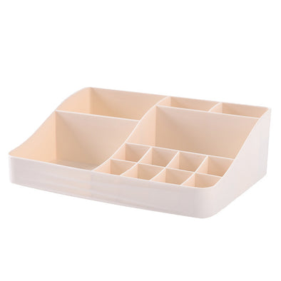 Skincare Organizer with Drawers, Brush Slots & Mirror