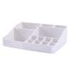 Skincare Organizer with Drawers, Brush Slots & Mirror