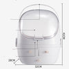 Dust-Proof Desktop Makeup Organizer & Lipstick Rack for Skincare, Vanity,