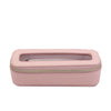 Travel Portable Leather Large-Capacity Cosmetic Brush & Skincare Storage Bag
