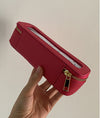Travel Portable Leather Large-Capacity Cosmetic Brush & Skincare Storage Bag