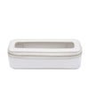 Travel Portable Leather Large-Capacity Cosmetic Brush & Skincare Storage Bag