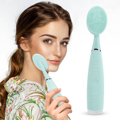 Electric Facial Cleanser for Sensitive Skin, USB Rechargeable
